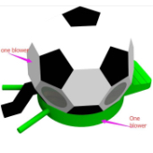 サッカーボール 設計図
